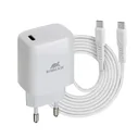 Сетевое зарядное устройство RIVACASE PS4191 WD4 белое 20W PD 3.0/ выход USB-C, с кабелем Type С-Type C