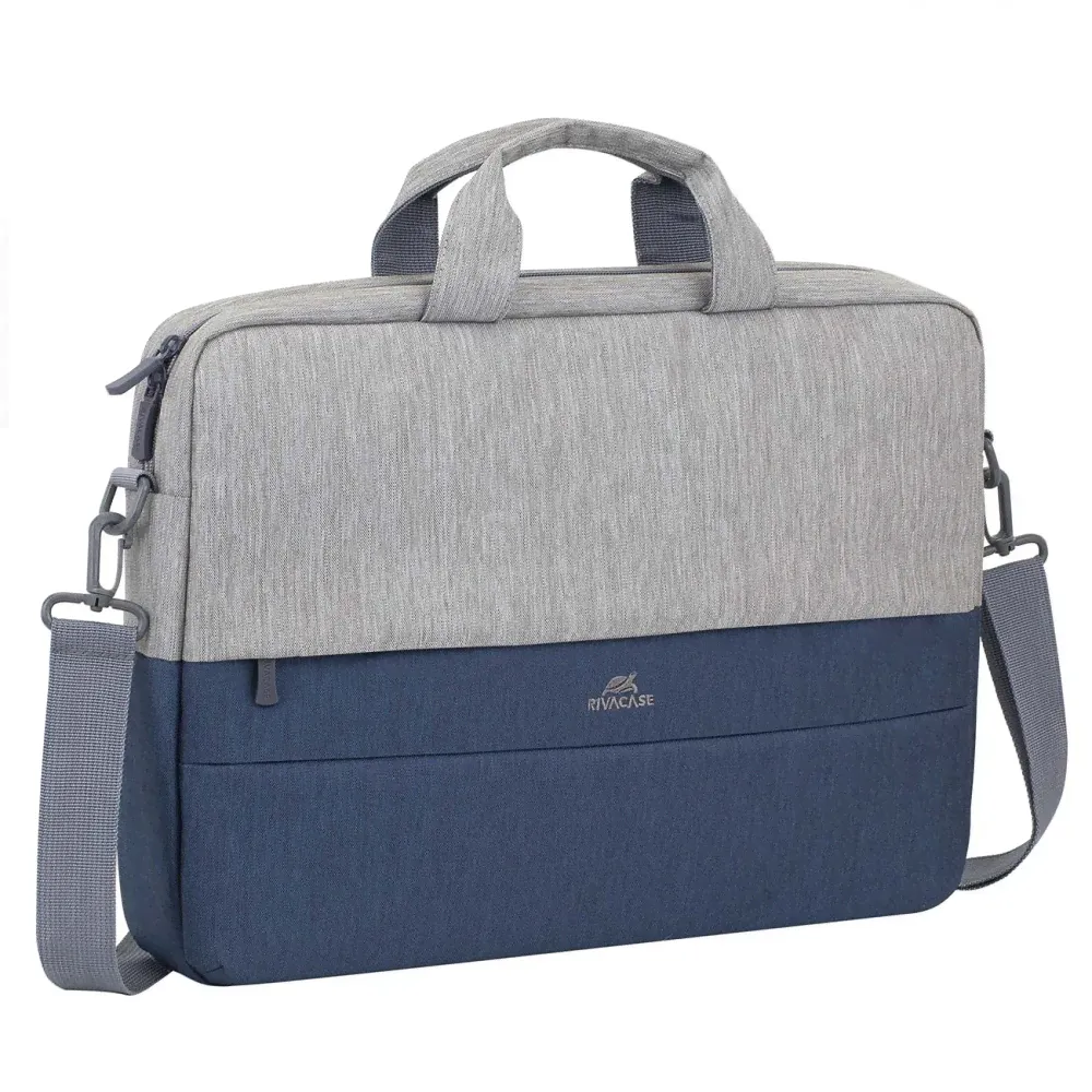 Кейс для ноутбука до 15 RIVACASE 7532 grey/dark blue-0