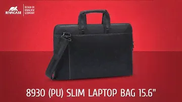 RIVACASE 8930 (PU) black slim Laptop bag 15.6"
