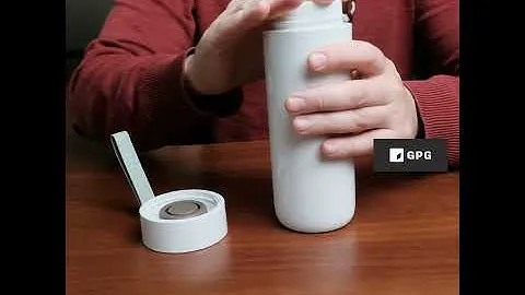 GPG Термокружка с присоской. Непроливайка. 400 ml. Эко пластик.