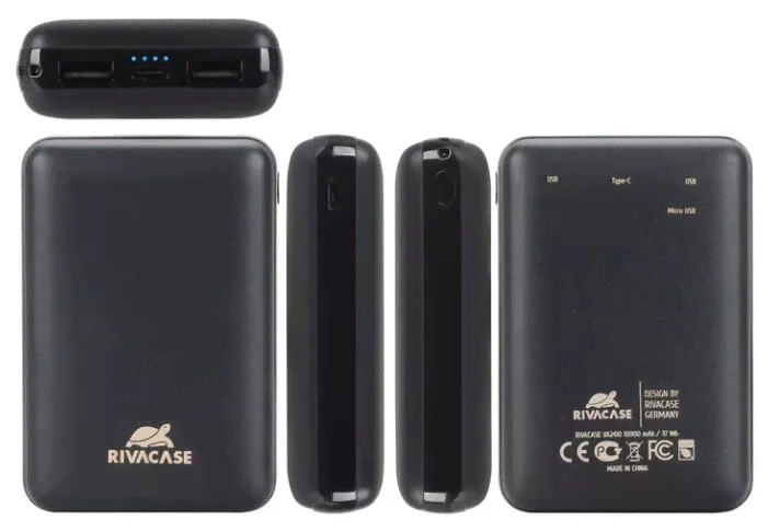 Аккумулятор RIVACASE VA2410 10000 mAh, черный
